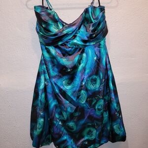 Ricki's Blue and Green Mini Dress
